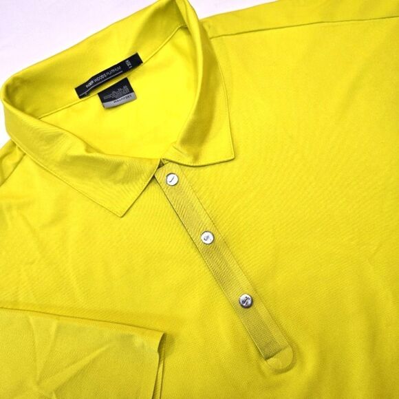 Tiger Woods Platinum Nike FitDry Golf Polo Shirt Chartreuse Yellow‎ Size XL - Picture 1 of 9